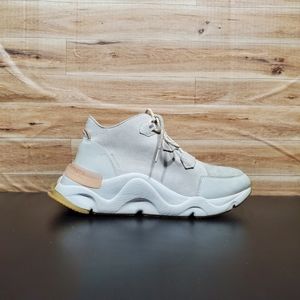 Sorel Kinetic Rnegd Caribou White Beige Waterproof Boot Shoes Women's Size 10.5